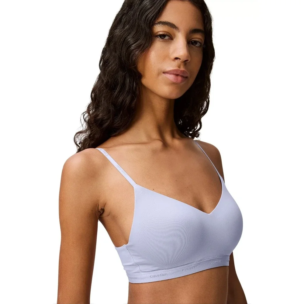 Calvin Klein Form to‎ Body Lightly Lined Triangle Bralette Saltwater Small